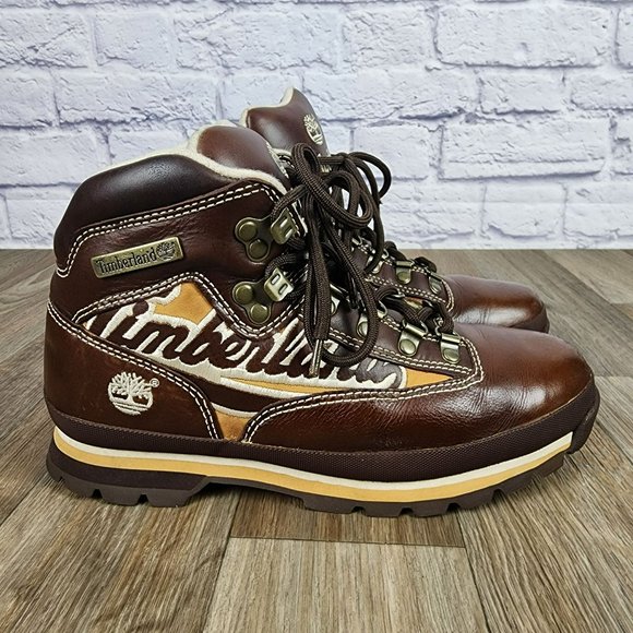 Timberland Other - Timberland Retro Signature Men's Size 8 Brown Leather Rugged Street Chuka Boots